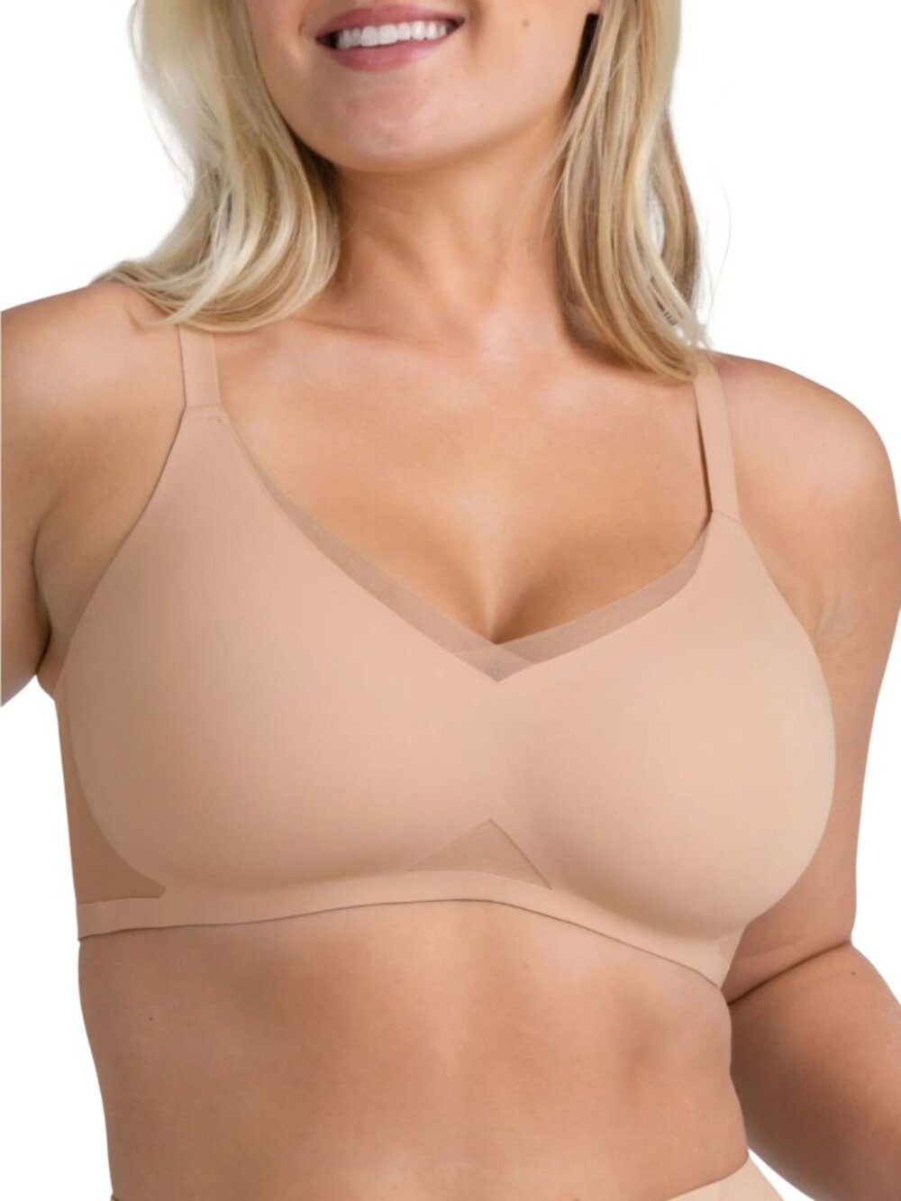 Honeylove Liftwear Crossover Bra Wireless Comfort Smooth Size 38B/C